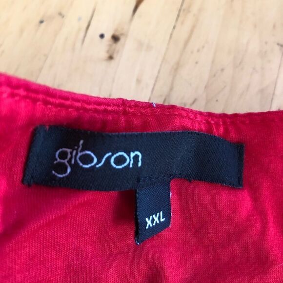 Gibson Look x Hi Sugarplum! Naxos Embroidered Racerback Tank Top Sz XXL - Picture 9 of 10